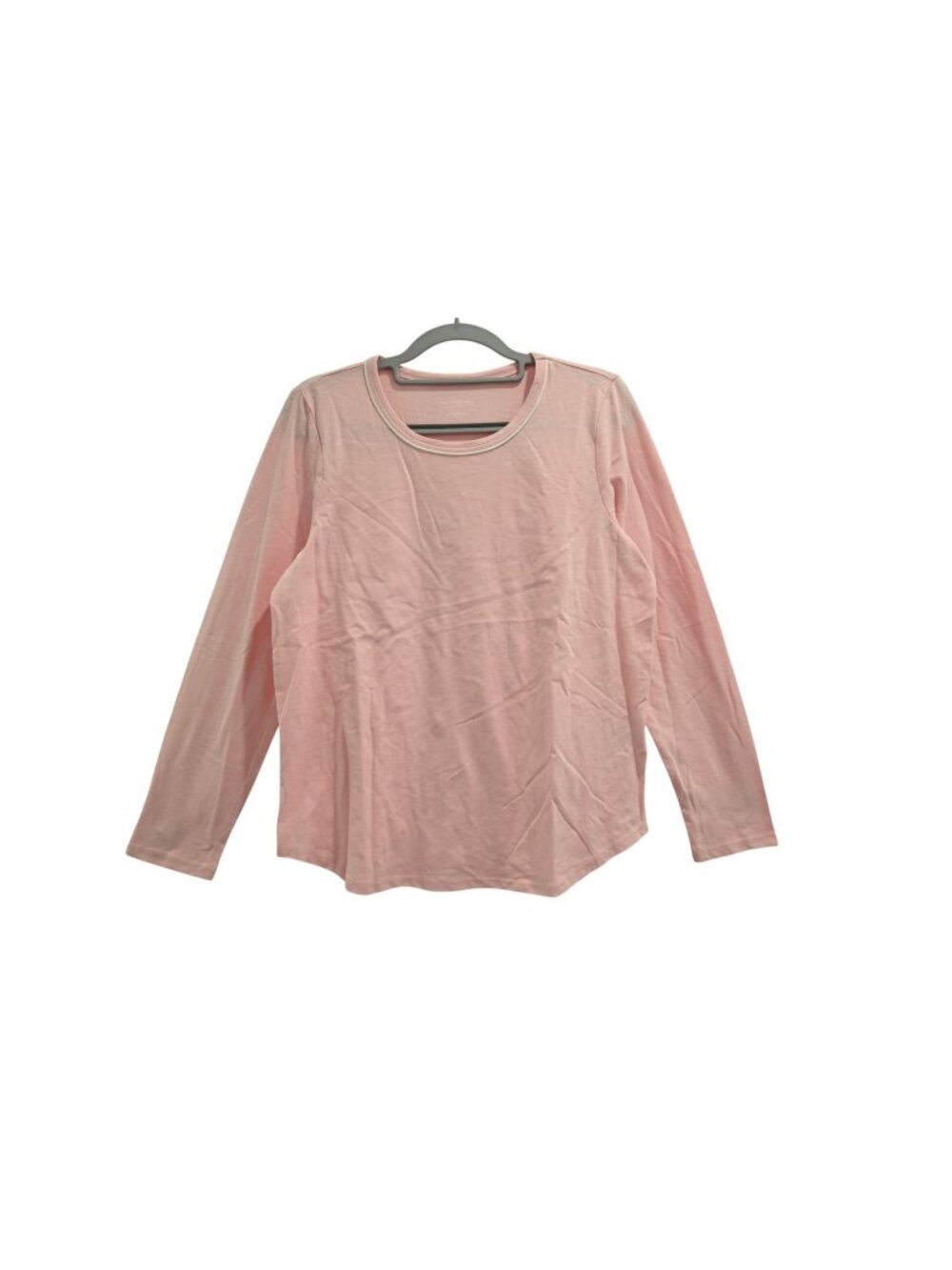 NWT Charter Club Long Sleeve Sleep Lounge Shirt Sz S Simple Rose Pink Crew Neck